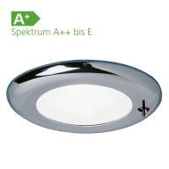 LED Einbauspot Nova chrom mit Schalter