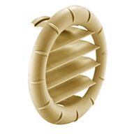 Lamelleneinsatz LA für Endstück EN-O, beige 72 877