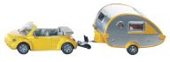 VW Beetle Cabrio mit Tab-Wohnwagen