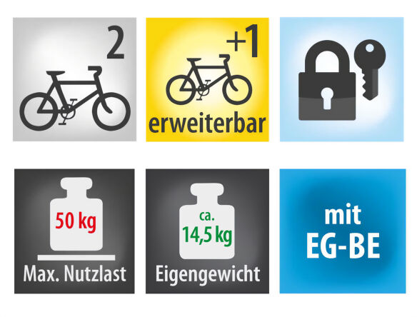 EUFAB Fahrradträger CROW PLUS erweiterbar