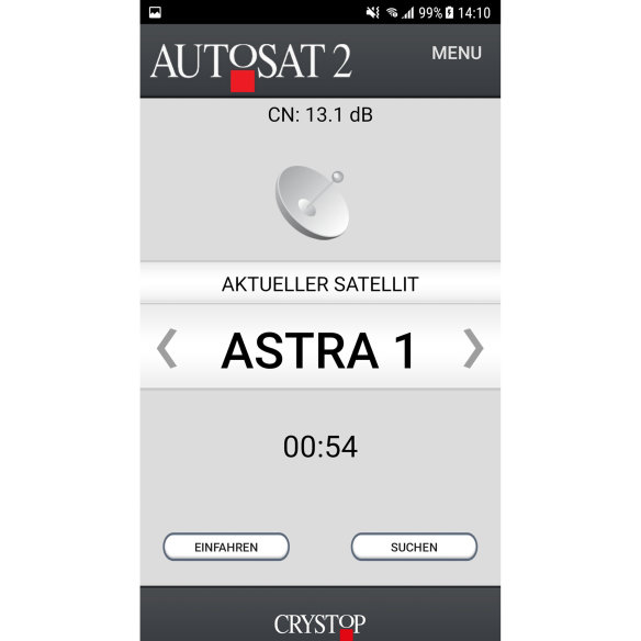 App-Steuerung für Sat-Anlage AutoSat 2 App-Steuerung für Sat-Anlage AutoSat 2