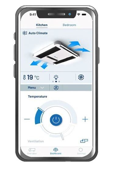 Klimaanlage Breezonic Performance Plus HP 230V 3,5kW