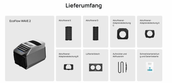 EcoFlow WAVE 2 Tragbare Klimaanlage Mod.2023