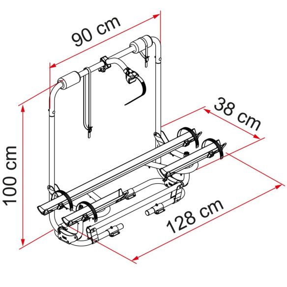 Deichselträger Caravan XL A Pro 200 Skizze