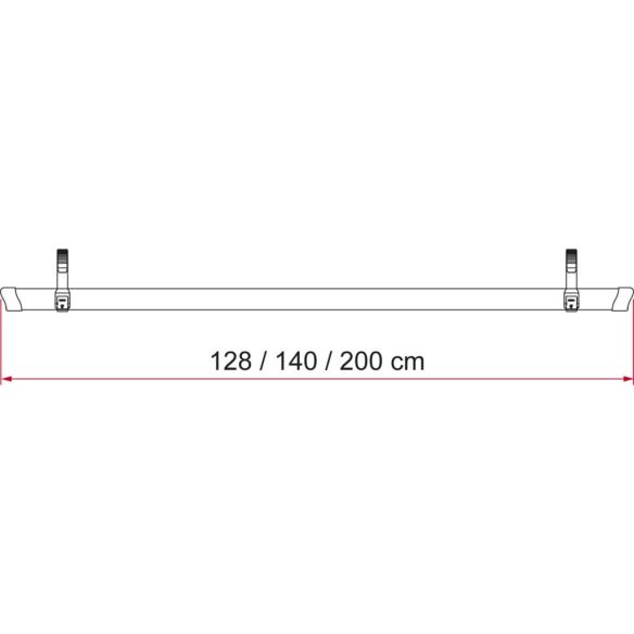 Fahrradschiene Rail Quick 128 Skizze