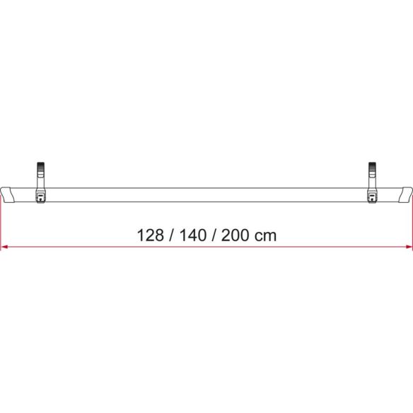 Fahrradschiene Rail Quick 128 Skizze