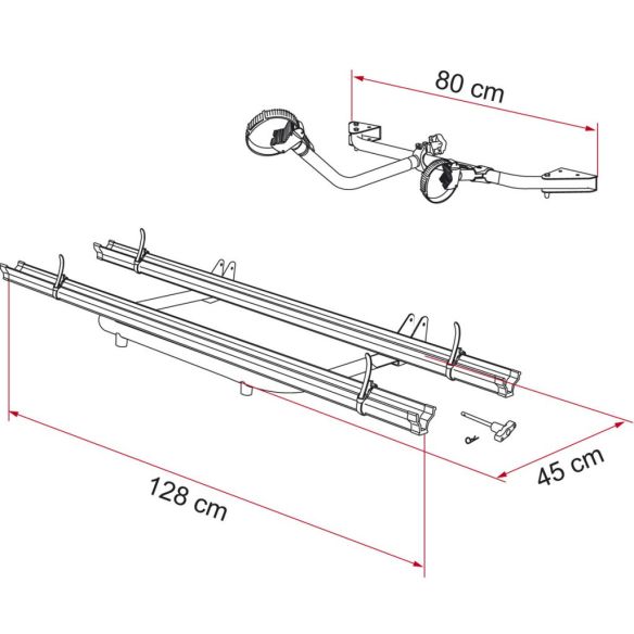 Fahrradträger Carry-Bike Garage Standard Skizze