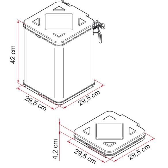 Mülleimer Pack Waste Skizze