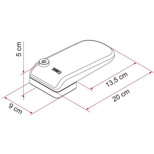 Diebstahlsicherung Safe Door Magnum Skizze