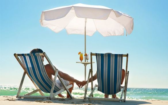 Mobiler Sonnenschirmtisch Sunny-table