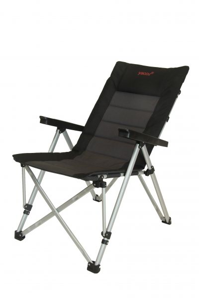 Yaccu Aluminium-Campingstuhl/ Faltstuhl, Rückenlehne 3-fach einstellbar