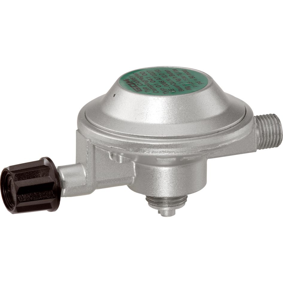 Régulateur De Pression De Gaz Camping ZMC – 50 Mbar, Basse Pression, Acier Inox