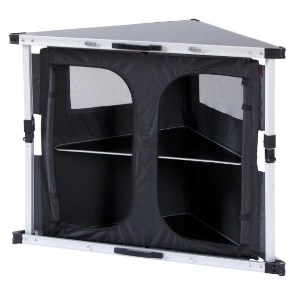 Campingschrank, dunkelgrau, Corner Cabinet