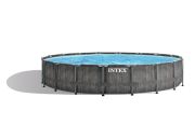 Intex Premium Frame Pool Set Prism Greywood (26742GN), 457x122cm