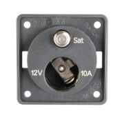Steckdose 12 V/SAT, anthrazit