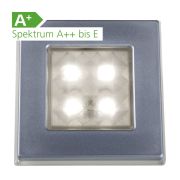 Aufbauspot Square 50 matt chrom