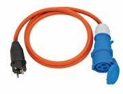 Adapterkabel Schuko -> CEE orange, 25 m