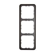 Abdeckrahmen braun, 3-fach