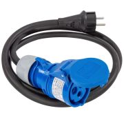 Adapterkabel Schuko/CEE, 3 m