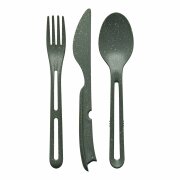 Koziol Geschirrserie Organic Besteck-Set 3-teilig, grau