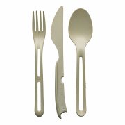 Koziol Geschirrserie Organic Besteck-Set 3-teilig, sand