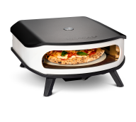 Cozze Gas Pizzaofen 17 mit Drehteller inkl. Hitzeschutz, Anschlußset & Abdeckhaube 90427