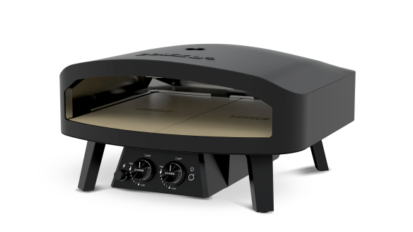 COZZE Gas Pizzaofen 24 Classic Black Edition - mit Hitzeschild & Anschluß-Set