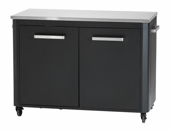 COZZE Outdoor Küche/- Küchenzeile mit Edelstahl Arbeitsfläche 160 x 190 cm