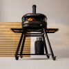 Gozney Pizzaofen Dome XL Dual Fuel Pizzaofen-Bundle, Black + Stand, Heber, Wender, Abdeckhaube