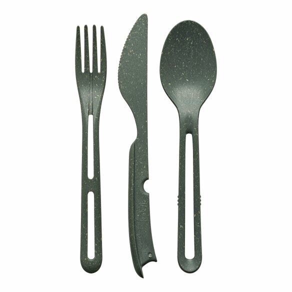 Koziol Geschirrserie Organic Besteck-Set 3-teilig, grau Koziol Geschirrserie Organic Besteck-Set 3-teilig, grau
