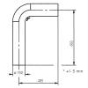 Rohrset gezogen 150 mm Stahl Gussgrau