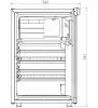 ENGEL Kühlschrank CK-100 SD90F-D-B + digitale Temperaturanzeige