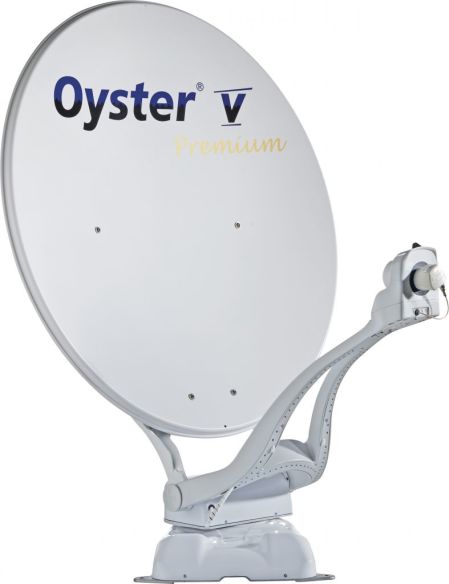Oyster Vollautomatische Sat-Anlage 85 V Premium LNB: Twin Skew inklusive 1 x Oyster® TV 24 Zoll