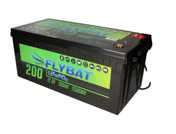 FLYBAT LiFePO4 Smart BMS 12.8 V 200 Ah Lithiumbatterie