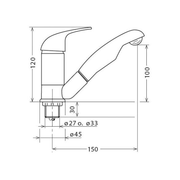 Einhebelmischer Kama Standard