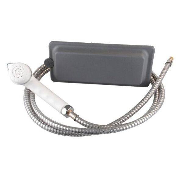 Wassersteckdose mit Brause, anthrazit