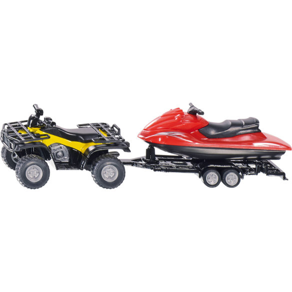 Quad mit Anhänger und Jet-Ski