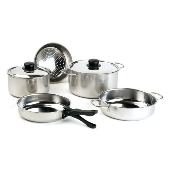 Edelstahl-Kochtopf-Serie Set S 8 teilig