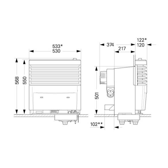 Truma S 3004 Caravanheizung mit Zündautomat inkl. Verkleidung Standard Titan-grey - aktuellstes Modell -